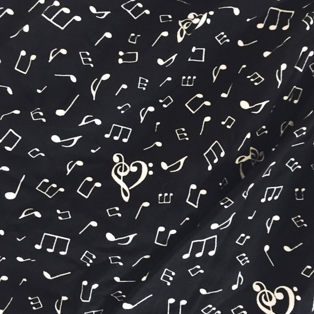 Hot Topic Vintage Black & White Music Note Fit & Flare Dress Size Large - Picture 5 of 11